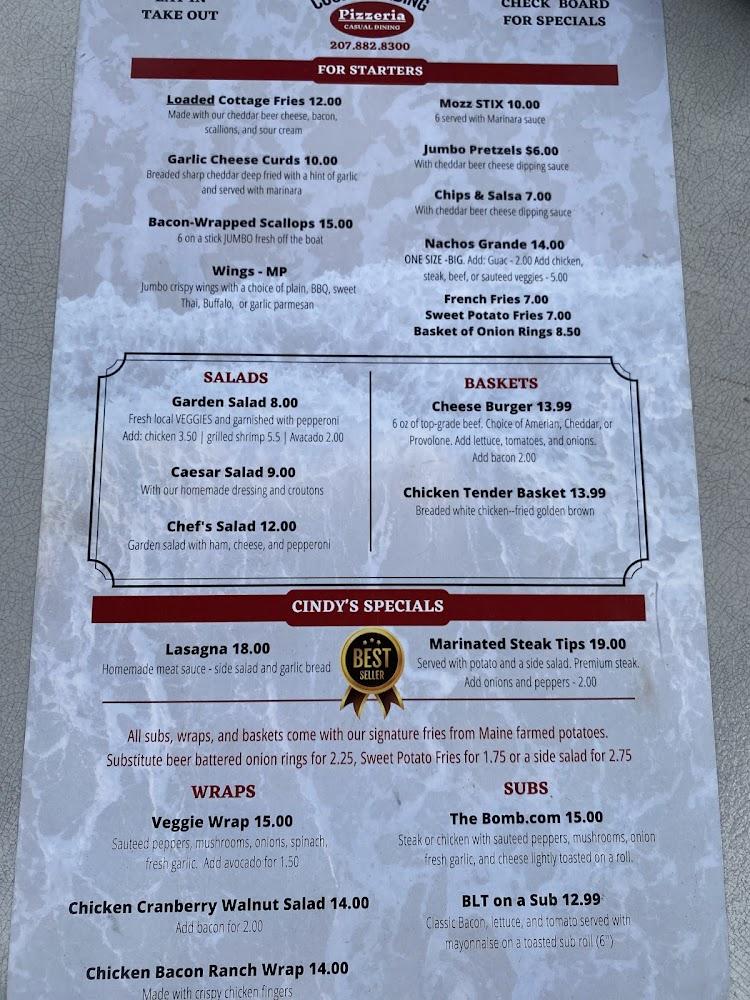 Cook's Landing Pizzeria & Pub Menu image 4